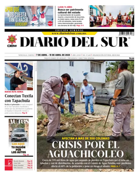 Cover of Diario del Sur