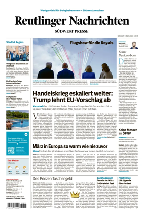 Cover of Reutlinger Nachrichten