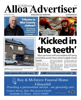Cover of Alloa Advertiser