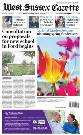 Cover of West Sussex Gazette