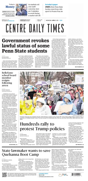 Cover of Centre Daily Times