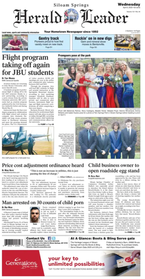 Cover of Siloam Springs Herald Leader