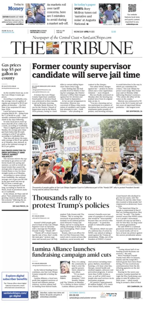 Cover of The Tribune (SLO)