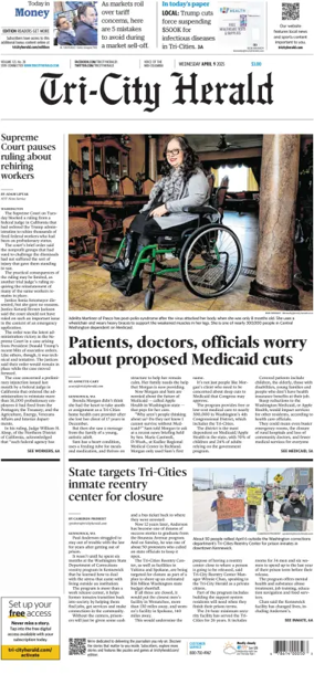 Cover of Tri-City Herald