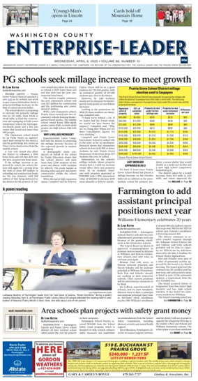 Cover of Washington County Enterprise-Leader