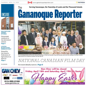 Cover of The Gananoque Reporter