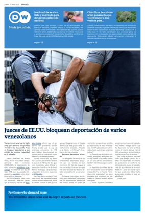 Cover of Deutsche Welle (Spanish edition)