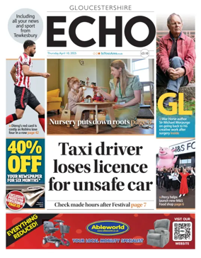 Cover of Gloucestershire Echo