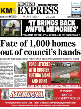 Cover of Kentish Express Ashford & District