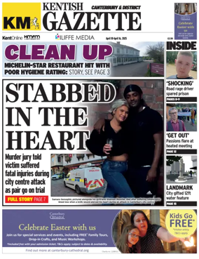 Cover of Kentish Gazette Canterbury & District