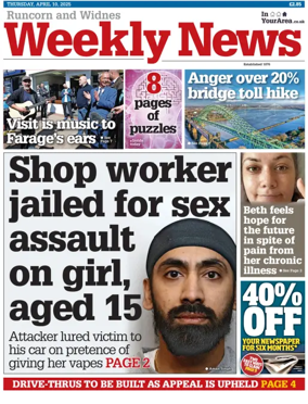 Cover of Runcorn & Widnes Weekly News