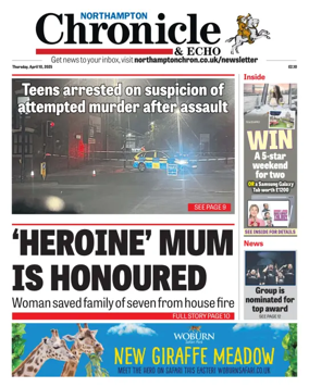 Cover of The Northampton Chronicle and Echo