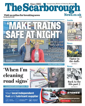 Cover of The Scarborough Evening News