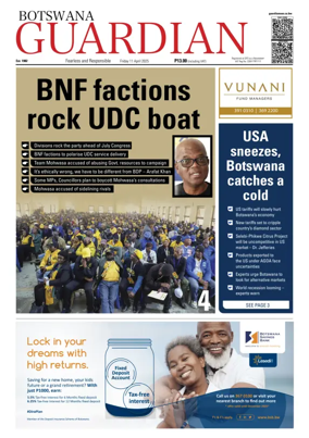 Cover of Botswana Guardian