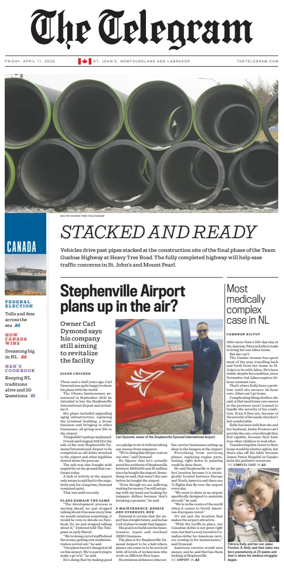 Cover of The Telegram (St. Johnâ€™s)