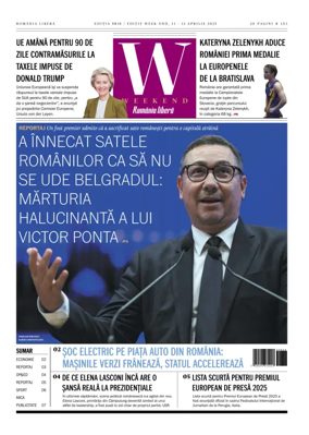 Cover of Romania Libera - Friday Edition
