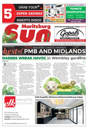 Cover of Maritzburg Sun (South Africa)