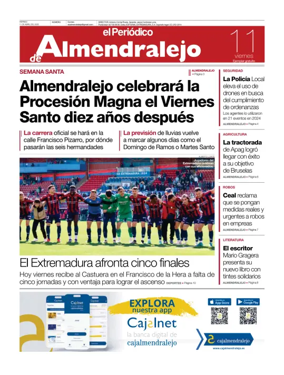 Cover of El Periódico de Almendralejo