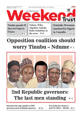 Cover of Weekly Trust