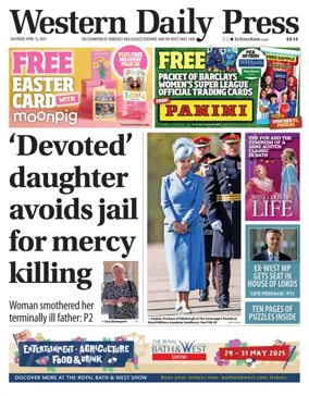 Cover of Western Daily Press (Saturday)