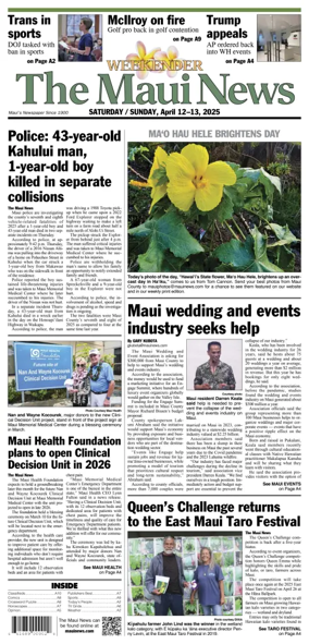 Cover of The Maui News - Weekender