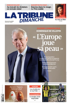 Cover of La Tribune Dimanche (France)