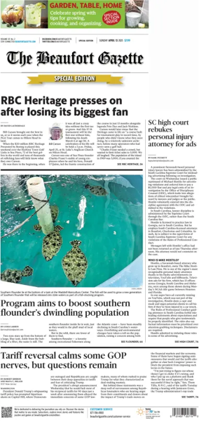 Cover of Beaufort Gazette (Sunday)