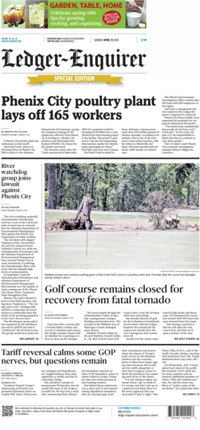 Cover of Ledger-Enquirer (Sunday)