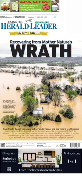 Cover of Lexington Herald-Leader (Sunday)