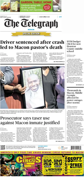 Cover of The Telegraph (Macon) (Sunday)