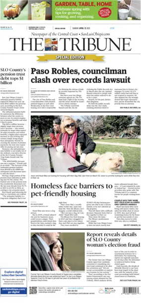 Cover of The Tribune (SLO) (Sunday)