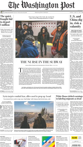 Cover of The Washington Post Sunday