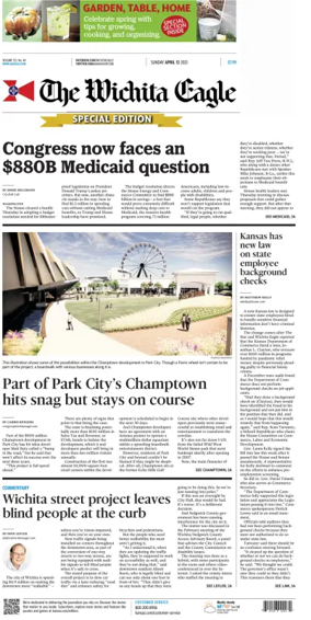 Cover of The Wichita Eagle (Sunday)