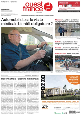 Cover of Ouest France (Avranches)