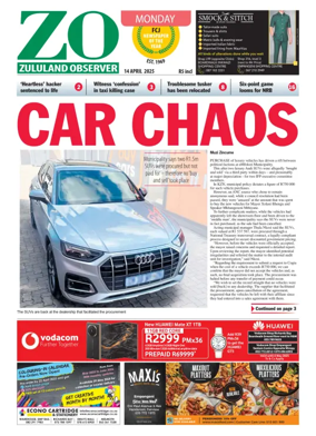 Cover of Zululand Observer - Monday