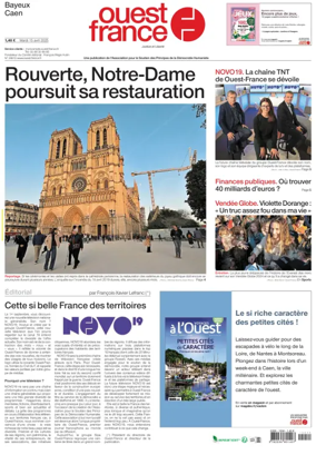 Cover of Ouest France (Bayeux / Caen)