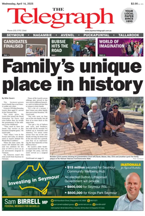 Cover of Seymour Telegraph