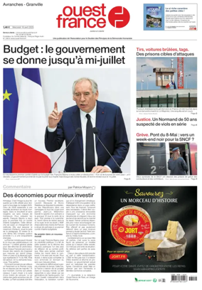 Cover of Ouest France (Avranches)