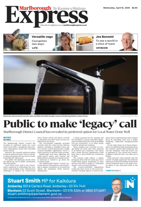 Cover of Marlborough Express