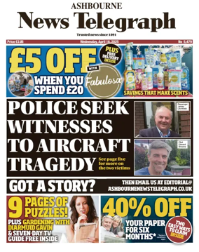 Cover of Ashbourne News Telegraph