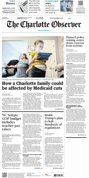 Cover of The Charlotte Observer