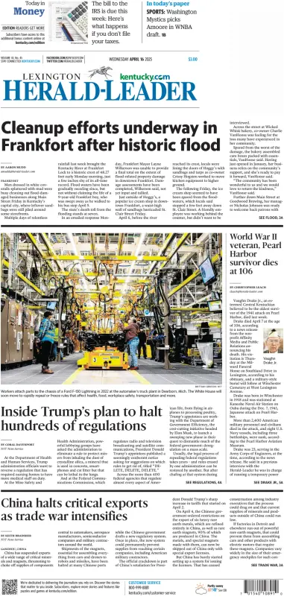 Cover of Lexington Herald-Leader