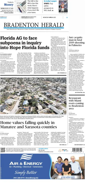 Cover of The Bradenton Herald