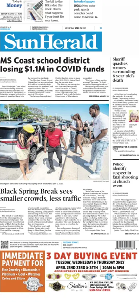 Cover of The Sun Herald