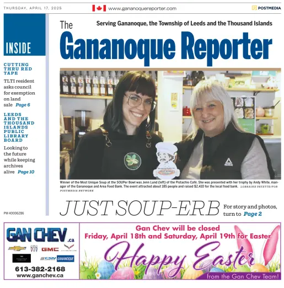 Cover of The Gananoque Reporter