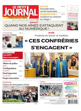 Cover of Le Petit Journal - L'hebdo local de l'Aude