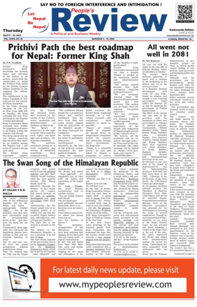 Cover of People's Review Weekly