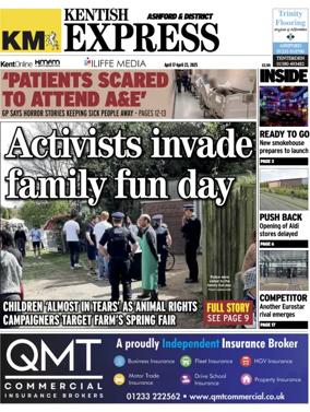 Cover of Kentish Express Ashford & District