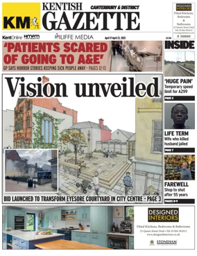 Cover of Kentish Gazette Canterbury & District