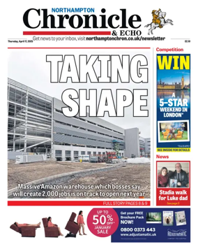 Cover of The Northampton Chronicle and Echo